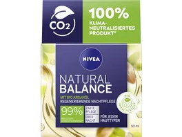 NIVEA Natural Balance Regenerierende Nachtpflege fuer jeden Hauttyp 50ml