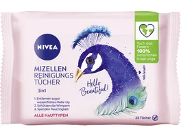 NIVEA Mizellen Reinigungstuecher 3in1 25 Tuecher Limited Edition Pfau