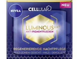 NIVEA Cellular Luminous 630 Anti Pigmentflecken Regenerierende Nachtpflege