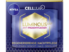 NIVEA Cellular Luminous 630 Anti Pigmentflecken Regenerierende Nachtpflege