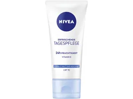 NIVEA Erfrischende Tagespflege 24h Feuchtigkeit Normale Haut und Mischhaut LSF 15 Tube