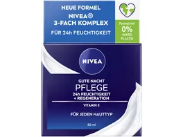 NIVEA Gute Nacht Pflege 24h Feuchtigkeit Regeneration fuer jeden Hauttyp