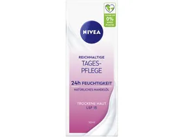 NIVEA Reichhaltige Tagespflege 24h Feuchtigkeit Trockene Haut LSF15 50ml