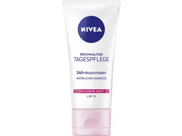 NIVEA Reichhaltige Tagespflege 24h Feuchtigkeit Trockene Haut LSF15