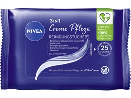 NIVEA 3in1 Creme Pflege Reinigungstuecher Alle Hauttypen 25 Tuecher