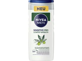 NIVEA MEN Pflegedusche 3in1 Sensit ive Pro schuetzt effektiv 250 ml