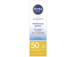 NIVEA SUN UV Gesicht getoenter Sonnenschutz Mittlerer Hauttyp LF50