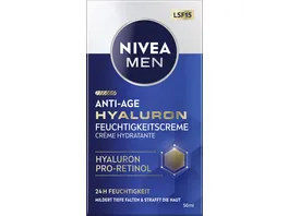 NIVEA MEN Anti Age Hyaluron Feuchtigkeitscreme SPF15