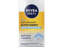 NIVEA MEN Active Energy Gesichtspfl ege Gel 50ml