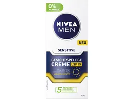NIVEA MEN Sensitive Gesichtspflege Creme LSF 15 75ml