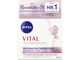 NIVEA Vital Strahlender Teint Reichhaltige Tagespflege Reife Haut 50ml