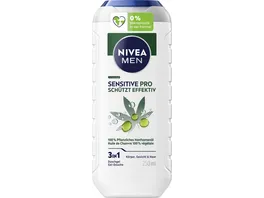 NIVEA MEN Pflegedusche 3in1 Sensit ive Pro schuetzt effektiv