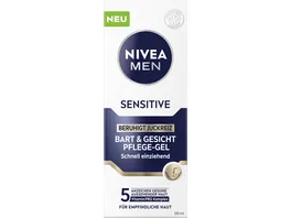 NIVEA MEN Sensitive Bart Gesicht Pflege Gel