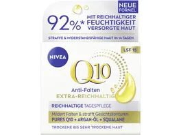 NIVEA Q10 Anti Falten Extra Reichhaltige Tagespflege Trockene Haut LSF15