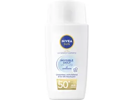 Nivea Invisible Daily UV Fluid mit Antioxidantien LSF50