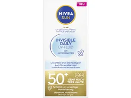 Nivea Invisible Daily UV Fluid mit Antioxidantien LSF50