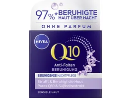 NIVEA Q10 Anti Falten Beruhigende Nachtpflege Sensible Haut