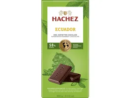 Hachez Zartbitter Schokolade Ecuador 58 Kakaoanteil