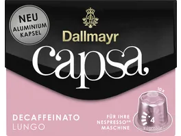 Dallmayr Capsa Kaffeekapseln Lungo Decaffeinato