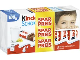 kinder Schokolade 4er Pack