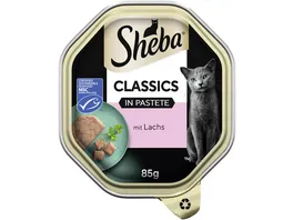 Sheba Schale Classics in Pastete mit Lachs MSC
