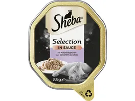 SHEBA Schale Selection in Sauce mit Kalbshaeppchen 85g