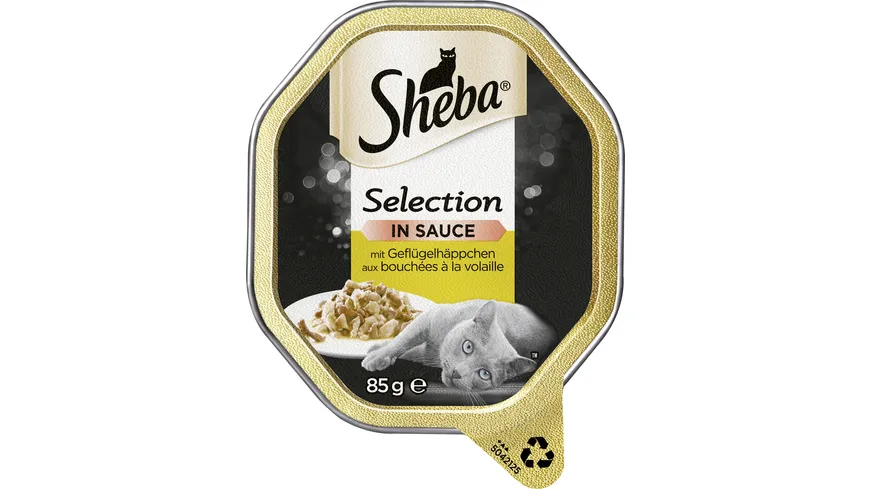 SHEBA® Schale Selection in Sauce mit Geflügelhäppchen 85g