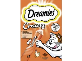 DREAMIES Creamy mit Huhn 4x10g Multipack