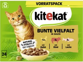 Kitekat Bute Vielfalt in Sauce Vorratspack