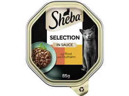 SHEBA Schale Selection in Sauce mit Rind und Truthahn