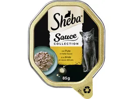SHEBA Schale Sauce Speciale mit Putenhaeppchen in heller Sauce 85g