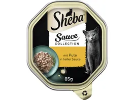 SHEBA Schale Sauce Speciale mit Putenhaeppchen in heller Sauce 85g