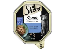 SHEBA Schale Sauce Lover mit Thunfisch MSC 85g