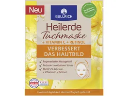 Bullrich Heilerde Tuchmaske Vitamin C Retinol