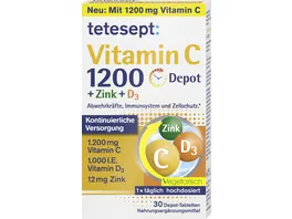 tetesept Vitamin C 1200 Depot Zink D3