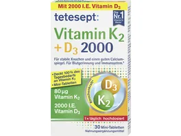 tetesept Vitamin K2 D3 2000 30 St