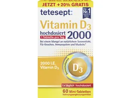 tetesept Vitamin D3 2000 hochdosiert