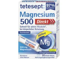 tetesept Magnesium 500 Direkt Sticks