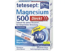 tetesept Magnesium 500 Direkt Sticks
