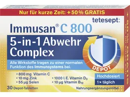 tetesept Immusan C 800 5 in 1 Abwehr Complex Tabletten 30 Stueck