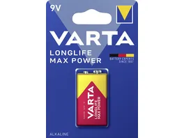 VARTA LONGLIFE Max Power 9V Block 1er Bli