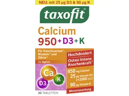 Taxofit Calcium 950 D3 K