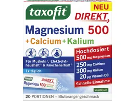 taxofit direkt Magnesium 500 Calcium Kalium