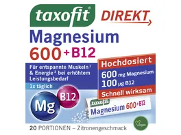 Taxofit Magnesium 600 B12 Direkt