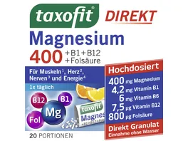 TAXOFIT Magnesium 400 Direkt Granulat