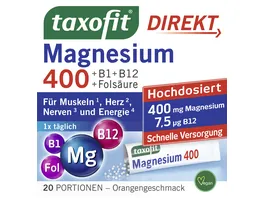 TAXOFIT Magnesium 400 Direkt Granulat