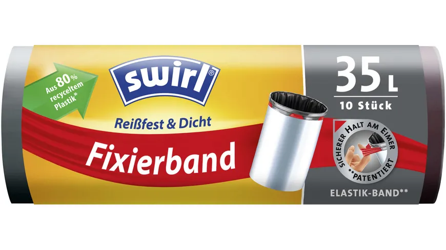 Swirl® Fixierband-Müllbeutel 35 L