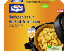 Toppits Backpapier fuer die Heissluftfritteuse