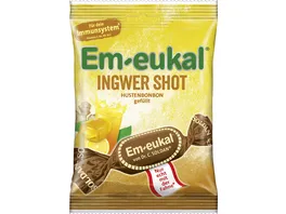 Em eukal Ingwer Shot gefuellt