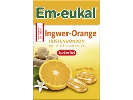 Em eukal Minis Ingwer Orange Hustenbonbons